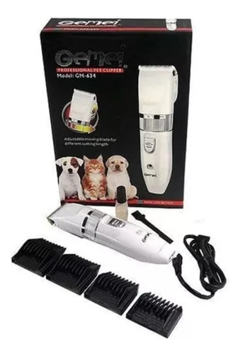 Maquina Cortar Pelo Inalámbrica Perro Gato Mascota Gm-3074