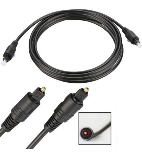 Cable Optico Audio Fibra Óptica Audio Digital 3 Metros