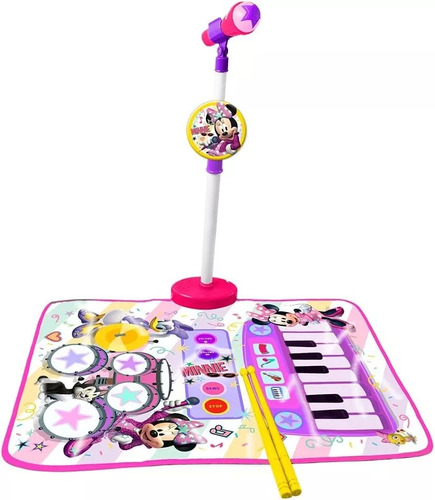 Alfombra Musical Didáctica Piano Minnie Disney 3en1 - Lanus