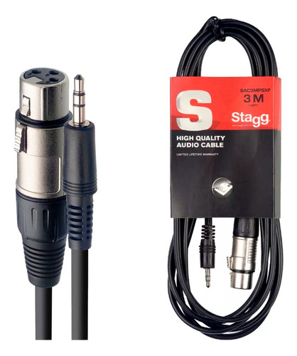 Cable De Audio Xlr (canon) A Mini Plug 3 M Stagg Sac3mpsxf