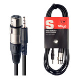 Cable De Audio Xlr (canon) A Mini Plug 3 M Stagg Sac3mpsxf