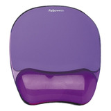 Mouse Pad Con Reposamuñecas Gel Crystal Morado Fellowes