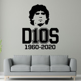 Vinilo Decorativo Futbol Diego Modelo 3  100x80cm