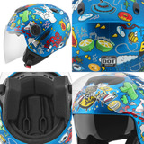 Super Lançamento Capacete Custom Stencil New Atomic Universe