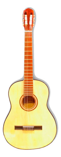 Guitarra Criolla Clásica Midiplus Clásica Con Funda Para Diestros Natural Brillante