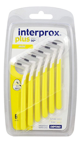 Interprox Plus - Cepillo Interdental (6 Unidades), Color Am.