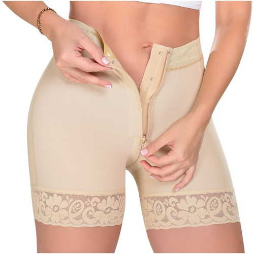 Faja Short Con Cierre Levanta Gluteos Colombiano Myd Moldea