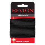 Colets Revlon Essentials Medium Black Braided Elastics 18un