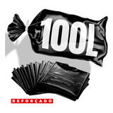 Saco Lixo 100l Super Reforçado C/100 Un Cozinha Grande Preto