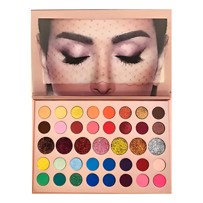 Paleta Sombras Nude 39 Grande Tonos Maquillaje Glitter Mate | MercadoLibre