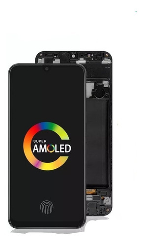 Tela Frontal Display Touch A50 A505 Amoled Con Aro