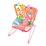 Silla Mecedora Para Bebé Tiibaby Cartoon Deluxe Rosa