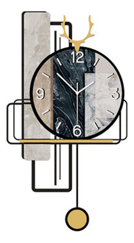 Reloj De Pared Con Diseño Moderno, Diseño Péndulo, Decoraci