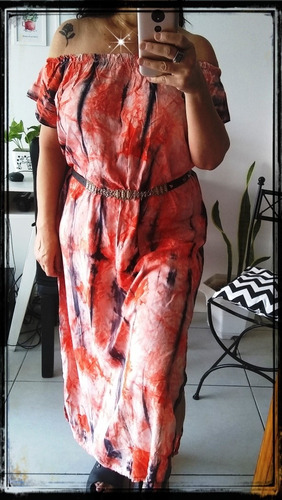 Vestido Batik Super Amplio, Ancho Sisa 0,62 Cm/cintura 0.65