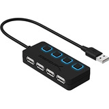 Sabrent Hub Adaptador De 4 Puertos Usb