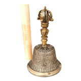 Campana Tibetana Grande 100% Original India 7metales Meditar