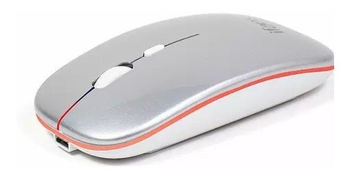 Mouse Inalambrico Recargable 500mah Profesional Slim Color Gris
