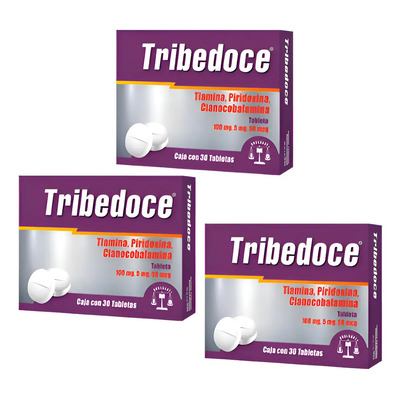 Suplemento En Tabletas Tribedoce Tab Suplemento Vitaminas 3 Packs De 30 Un | Envío gratis