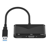 . 3 En 1 1080p Usb 3.0 A Vga Hdmi Compatible Con Adaptador .