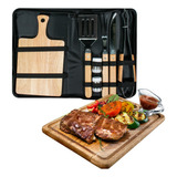 Kit Para Asados Parrillada Barbecue 7 Pcs Con Estuche