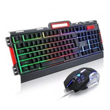 Combo Mouse Y Teclado Gaming Set K33 Usb Retroiluminado 