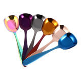 Cuchara Para Helado Ice Cream Decor De Acero Inoxidable, 6 U