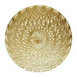 Individual Calado Pvc Gold Dorado Plateado -  Sheshu Home