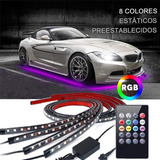 Coche Chasis Luces Juego De 4 Tira Led Rgb Para Tubo De Auto