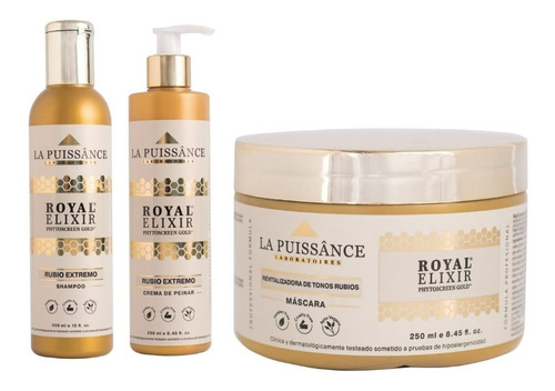 La Puissance Royal Elixir Shampoo + Mascara +crema De Peinar