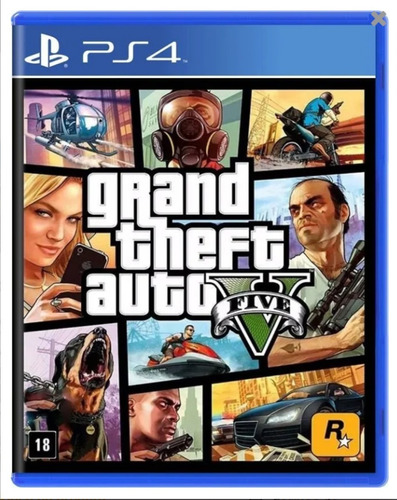 Grand Theft Auto V Standard Edition Rockstar Gamesps4 Físico
