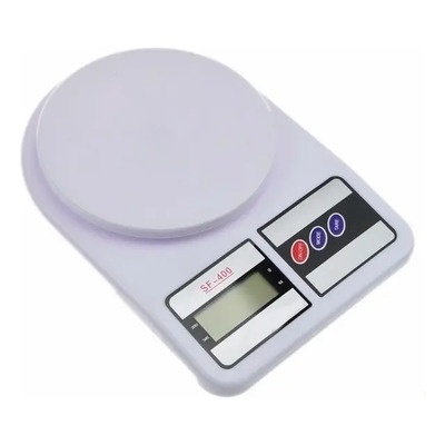 Bascula Digital Gramera De Cocina Pesa De 1 Gramo A 10 Kilos Blanco 10 Kg