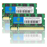 Laptop 4g (2x2g) Memoria Ram Ddr2-667 Mhz Pc2-5300 Rasalas
