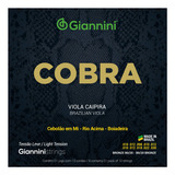 Cordas Viola Caipira Giannini Cobra Cv82l Leve