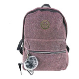 Bolsa Mochila Feminina Moderna Pequena Estilo Luxo Fashion Cor Rosa