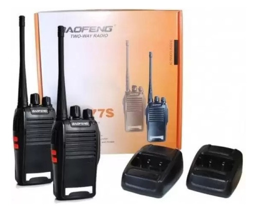 Kit 2 Radio Walk Talk Comunicador 16 Ch 12km Baofeng 777s Ht