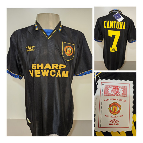 Camisa Do Manchester United Anos 90 Cantona - Pronta Entrega