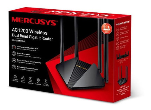 Roteador Mercusys Mr30g Ac1200 Gigabit Wifi Dual Band Tplink