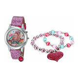 Reloj De Cuarzo Para Niñas Con Correa De Caucho, Multicolor,