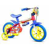 Bicicleta Infantil Aro 12 Menino Nathor Masculina Fireman