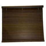 Persiana Horizontal Bambu 50mm Tabaco 120 (l) X 140 (a) Cm Cor Marrom-escuro