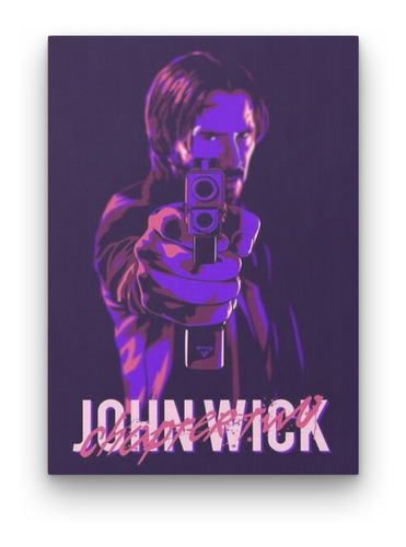 Cuadro Decorativo En Canvas Jhon Wick 28 X 41 Cm - 09