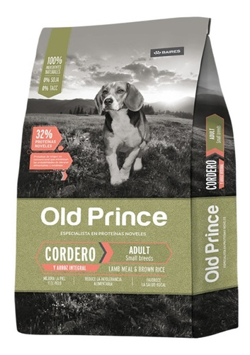 Alimento Old Prince Adult Small Breed Cordero Y Arroz 15kg