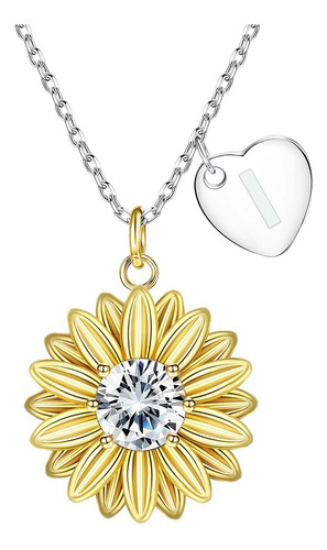 Joyeria Mujer Collare De Plata 925 Collares Girasol Dijes