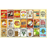 Chapas Vintage  (tipo Cuadros) - Cerveza - Beer