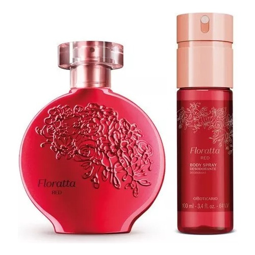 Kit Floratta Red O Boticário: Desodorante Colônia 75ml+ Body Spray 100ml. Você Precisa Deste Kit, Seja Para Seu Uso Ou Para Presente. Garanta O Seu!