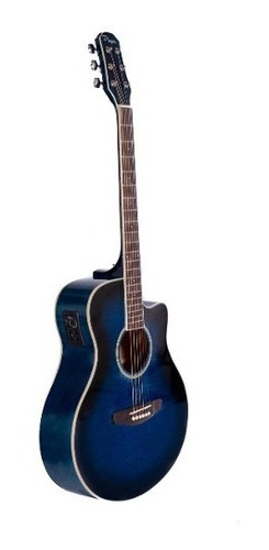 Guitarra Electroacustica Parquer Custom Azul Apx