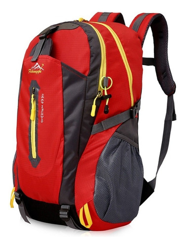 Mochila Outdoor Deportivo Trekking 35 Litros Color Rojo