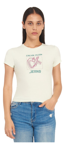 Playera Calvin Klein Con Logo Estampado Para Mujer 