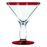 Set 12 Copas Martini Aruba Roja Calizo 295ml - Libbey