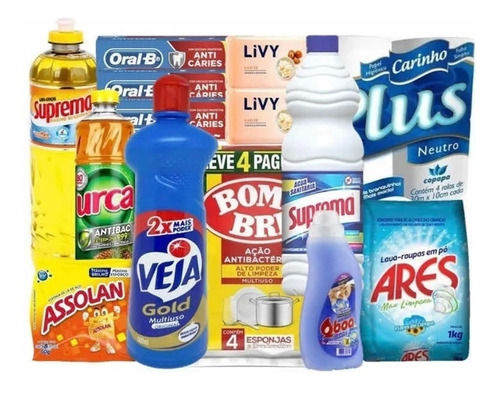 Cesta Higiene E Limpeza Produtos De Qualidade Doação Social